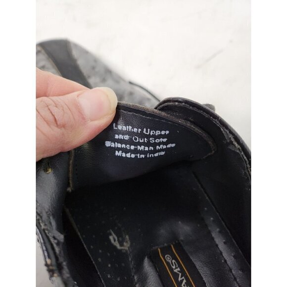 Stacy Adams Mens Roselli Oxford Shoes Size 9M Gray Textured Leather Lace Up - Picture 11 of 12